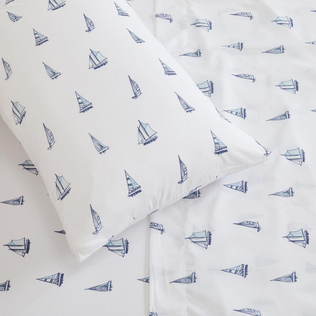 4-Piece Coastal Microfiber Sheet Set - Nantucket Collection