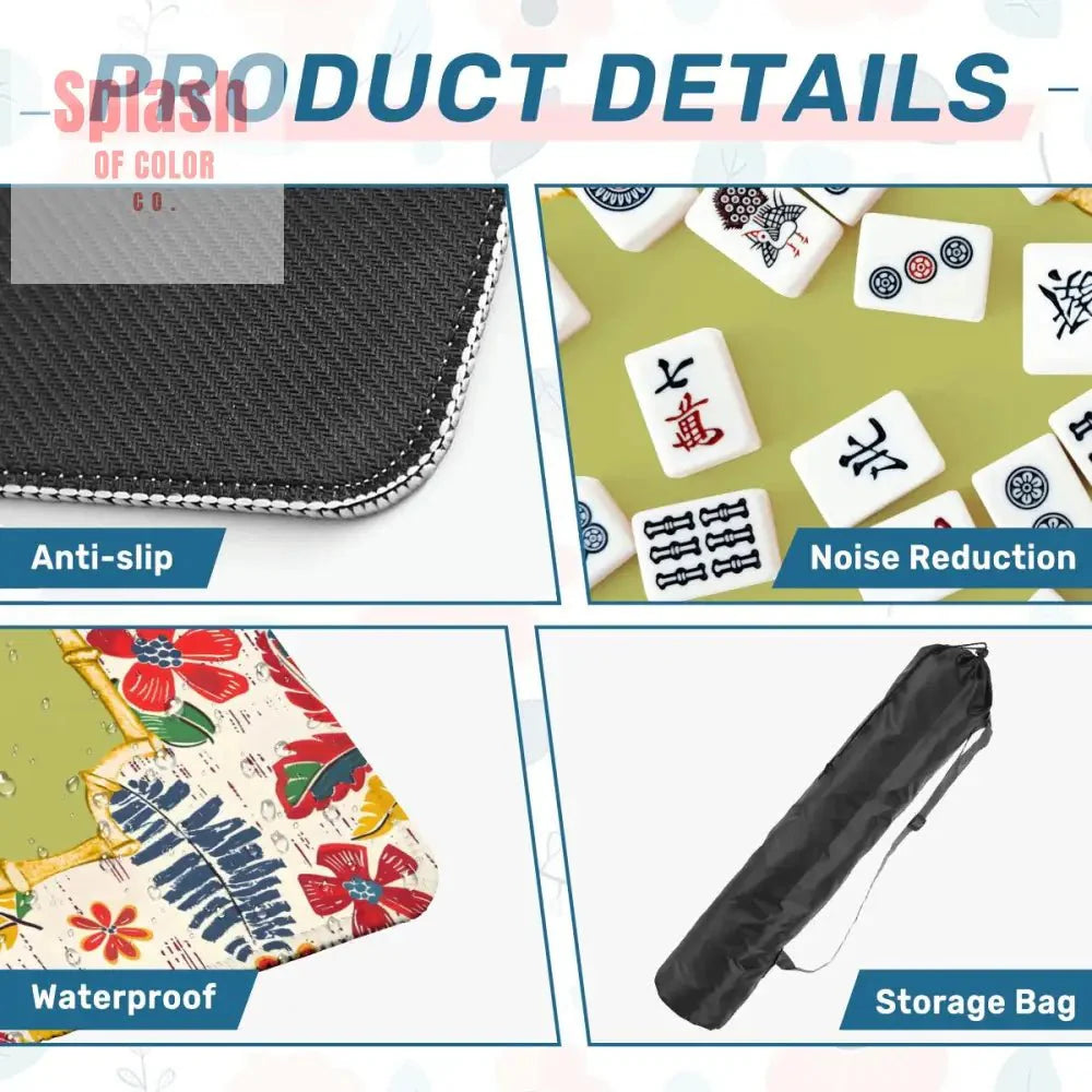 Heirloom Vintage Floral Preppy, Heritage Collection Mahjong Mat