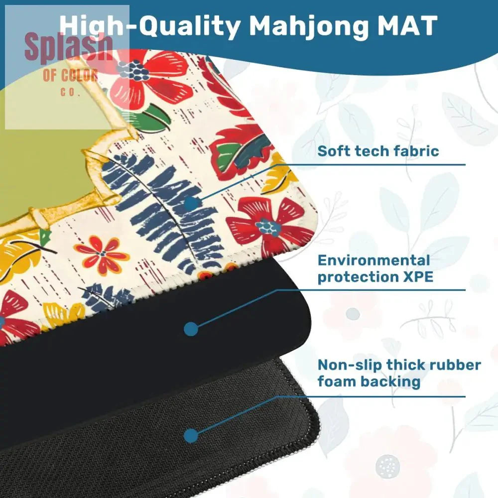 Heirloom Vintage Floral Preppy, Heritage Collection Mahjong Mat