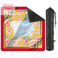 Iowa State Pride, Red, Yellow Blue Bird Wild Rose Mahjong Mat