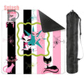 Kitty Cocktail Hour, Black Pink Whimsical Vintage Cats Mahjong Mat