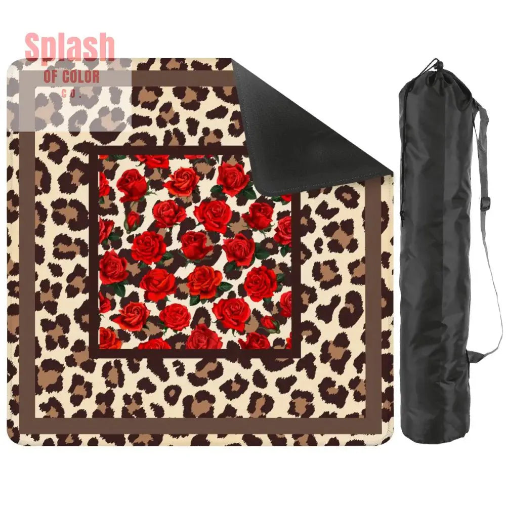 Leopard Print Wild Things, Mahjong Mat Roses And Animal Print