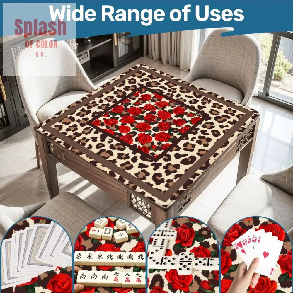 Leopard Print Wild Things, Mahjong Mat Roses And Animal Print