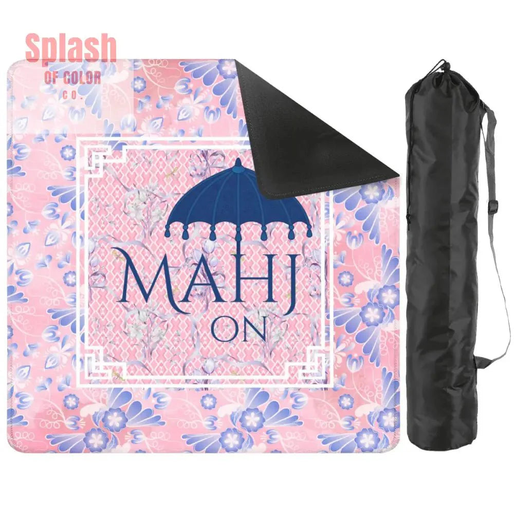 Mahj On, Pretty In Pink Pastels Parasol Umbrella, Mahjong Mat