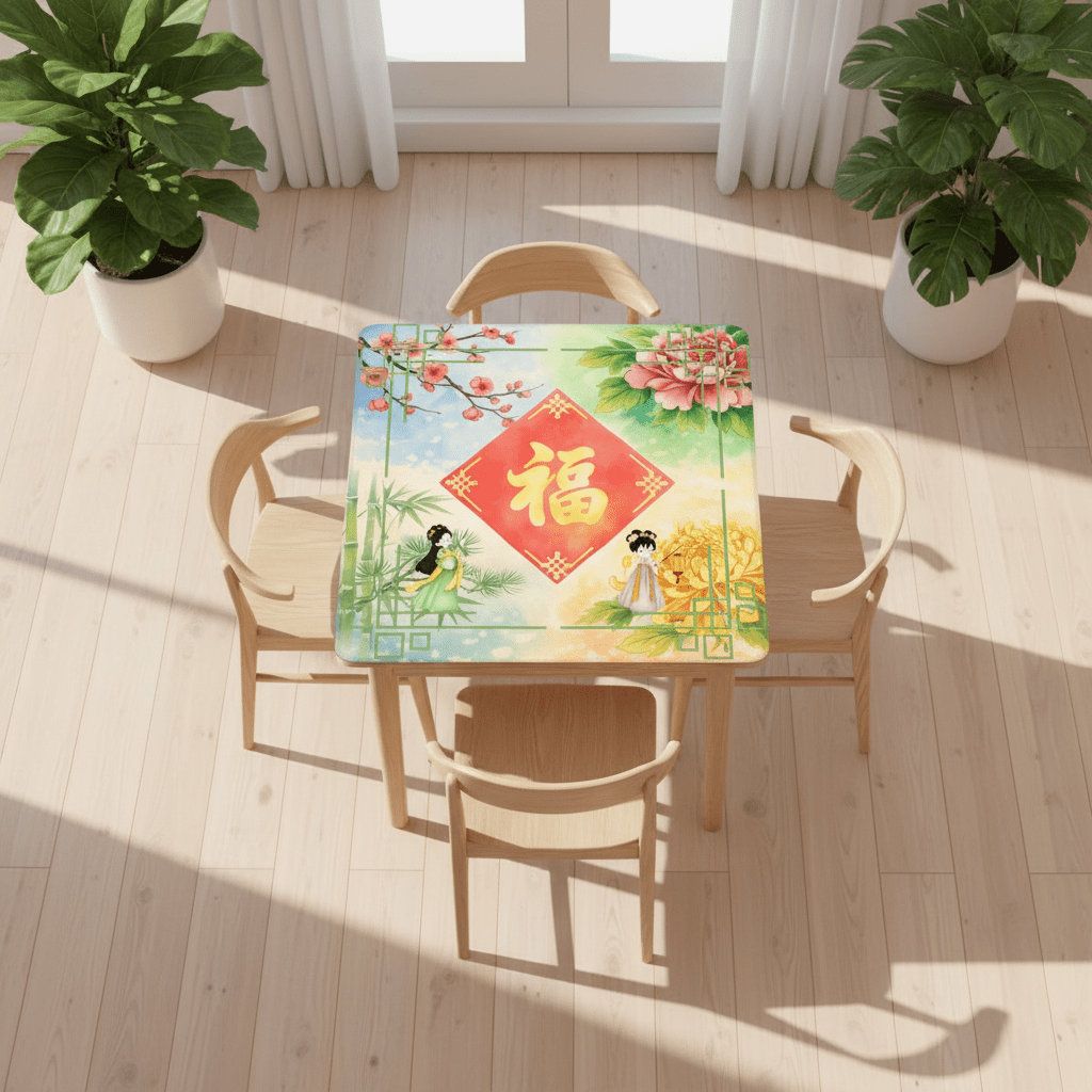 FOUR SEASONS OF FORTUNE Mahjong Mat