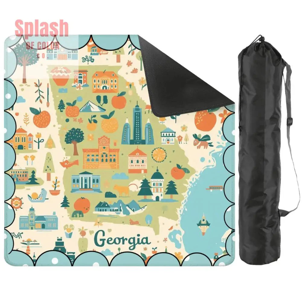Georgia On My Mind, Splash Of Whimsy Mahjong Mat