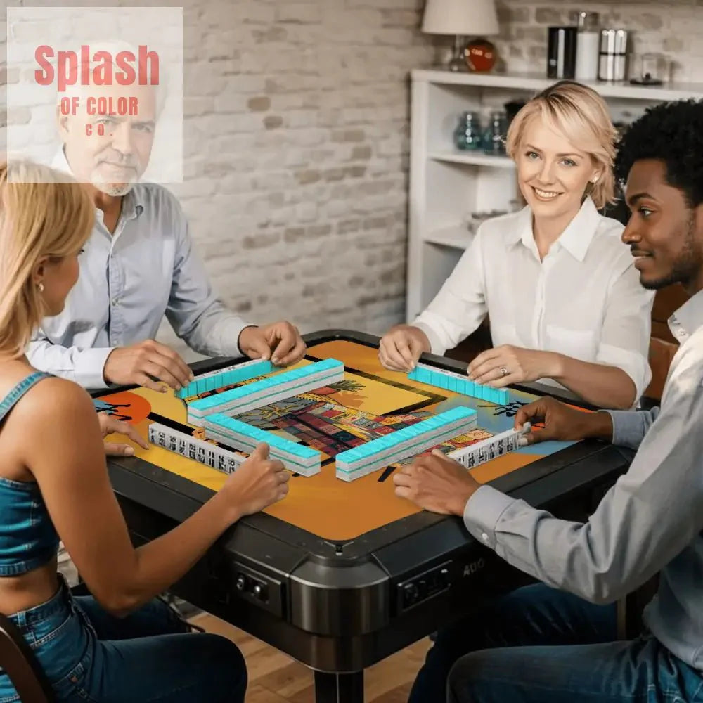 Mahjong Mat Sierra Sun Glow Up Cozy Mahj Game Mat