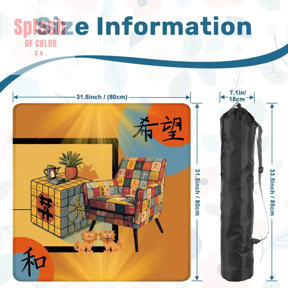 Mahjong Mat Sierra Sun Glow Up Cozy Mahj Game Mat
