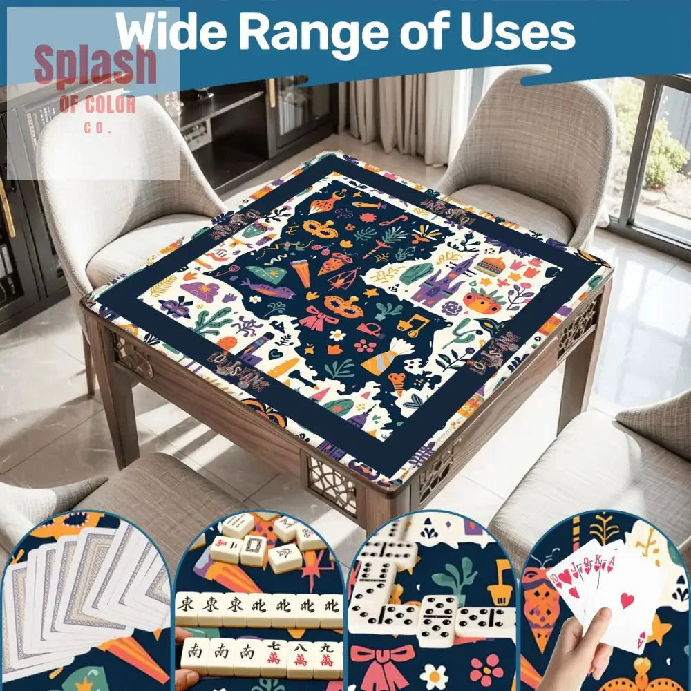 Bayou State Of Mind, Fun Whimsical State Of Louisiana Mahjong Mat