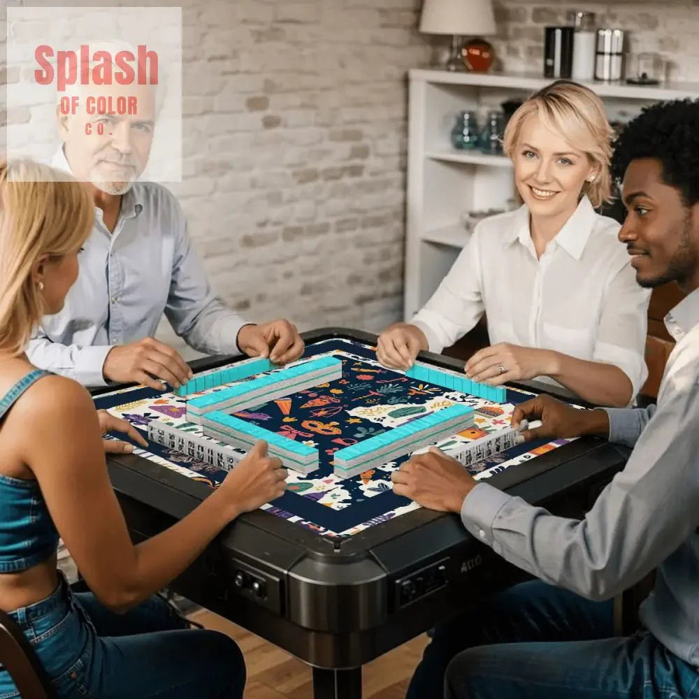 Bayou State Of Mind, Fun Whimsical State Of Louisiana Mahjong Mat