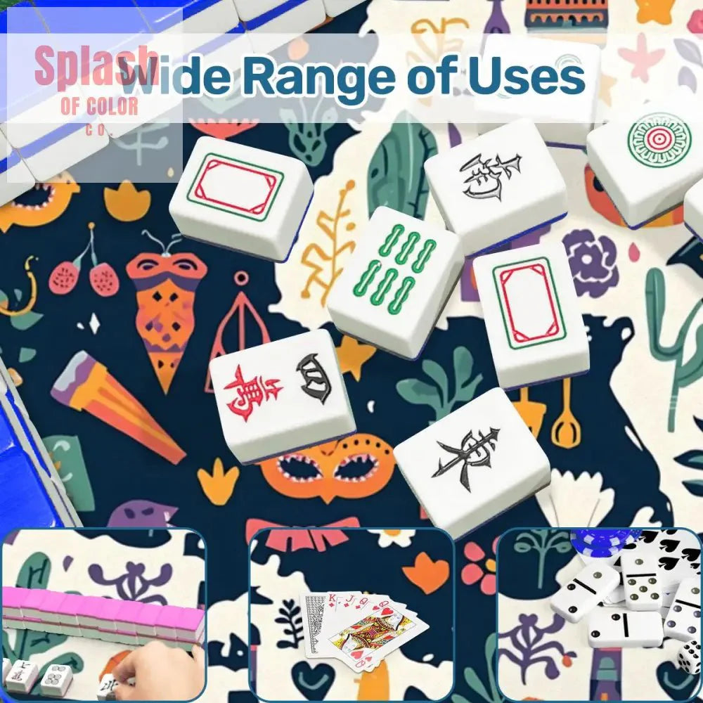 Bayou State Of Mind, Fun Whimsical State Of Louisiana Mahjong Mat