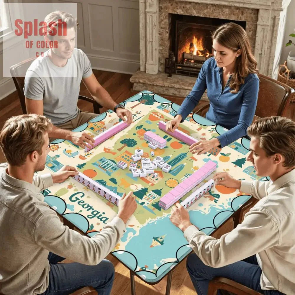 Georgia On My Mind, Splash Of Whimsy Mahjong Mat