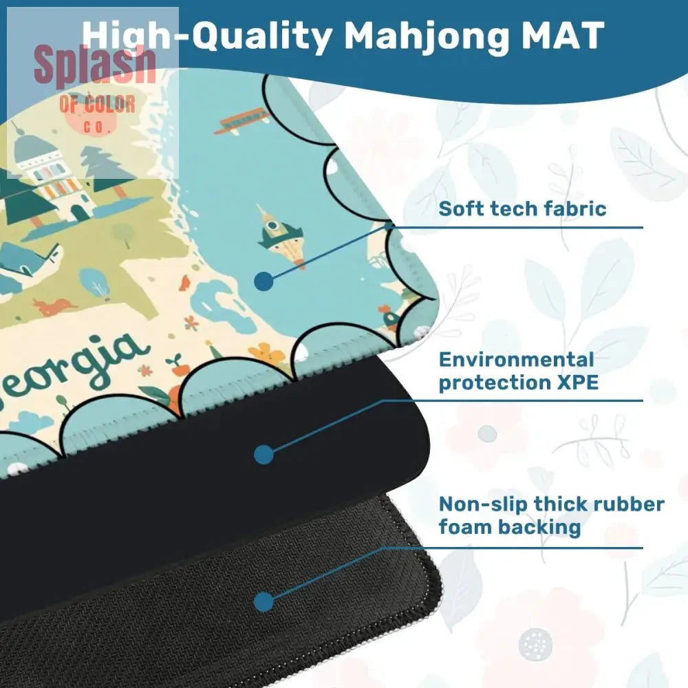Georgia On My Mind, Splash Of Whimsy Mahjong Mat