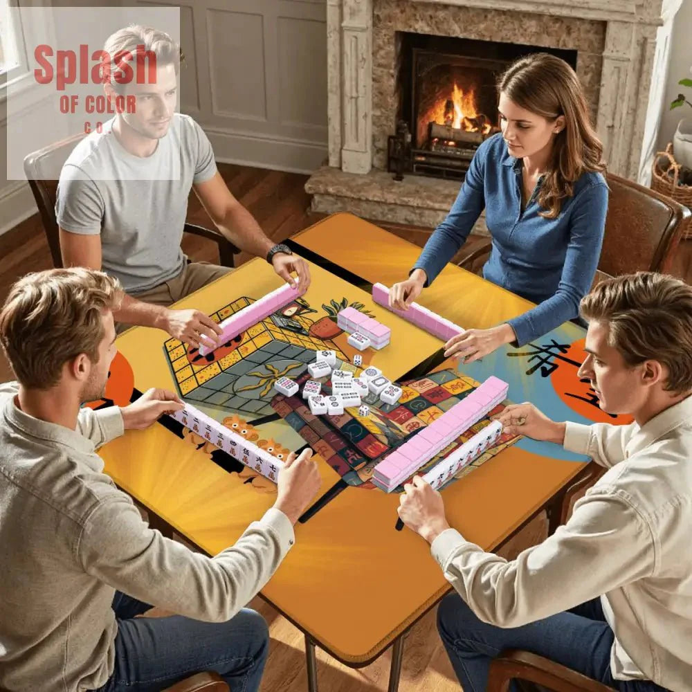 Mahjong Mat Sierra Sun Glow Up Cozy Mahj Game Mat