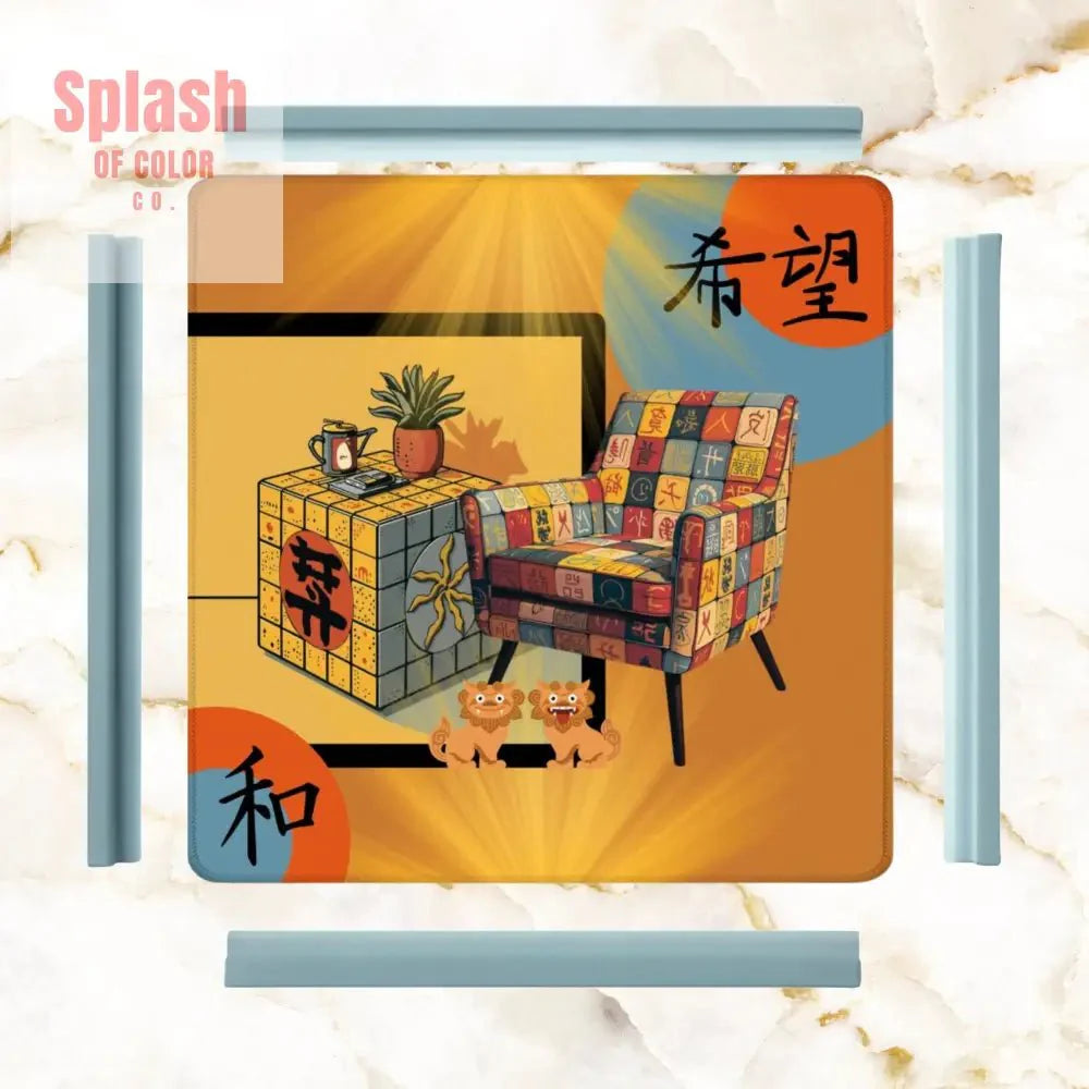Mahjong Mat Sierra Sun Glow Up Cozy Mahj Game Mat