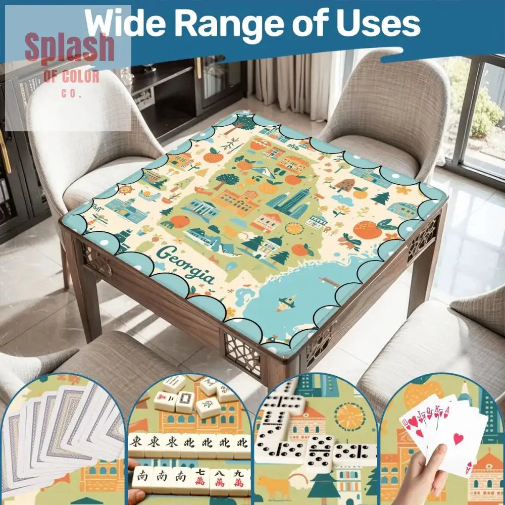 Georgia On My Mind, Splash Of Whimsy Mahjong Mat