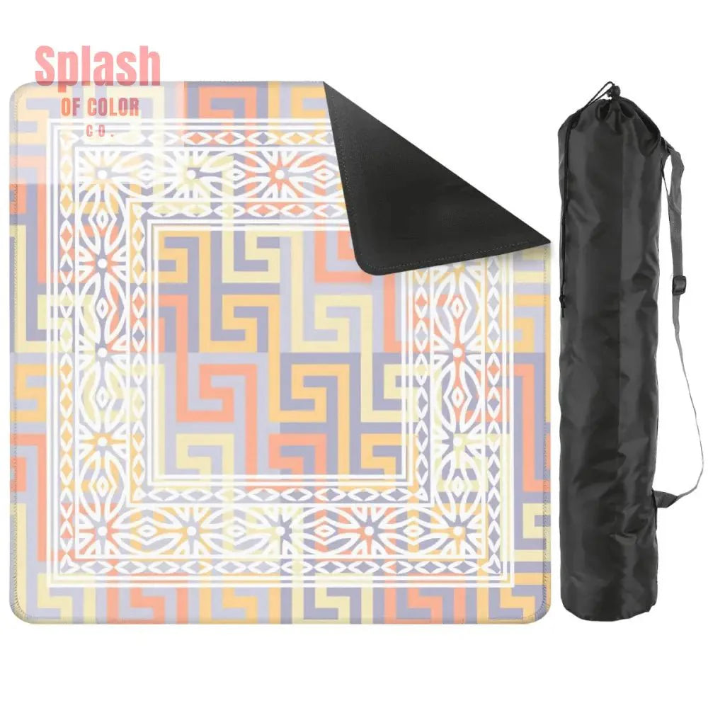 Mahjong Mat Soft Pastels Geometric Modern Mahj Enthusiast Game Mat