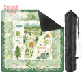 Mahjong Mat State Of Vermont Green Floral Preppy Pride Mahj Mat