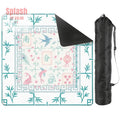 Mahjong Mat Watercolor Asian Zen Floral Pastel Mahjong Tile Game Mat