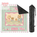 Mahjong Mat Watercolor Dogs Playing Mahjong Cute Preppy Quirky Learning Mahj Mat