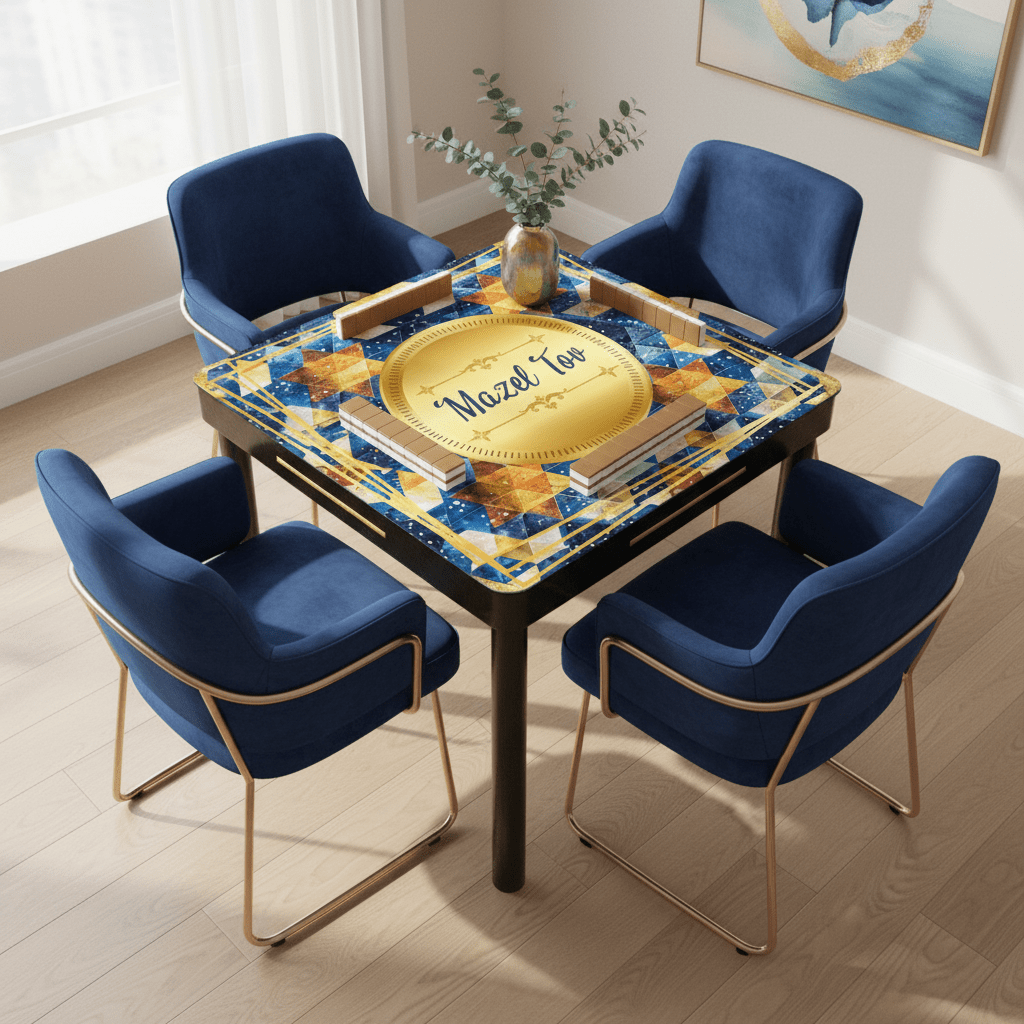 So Much Mazal Tov Mahjong Mat