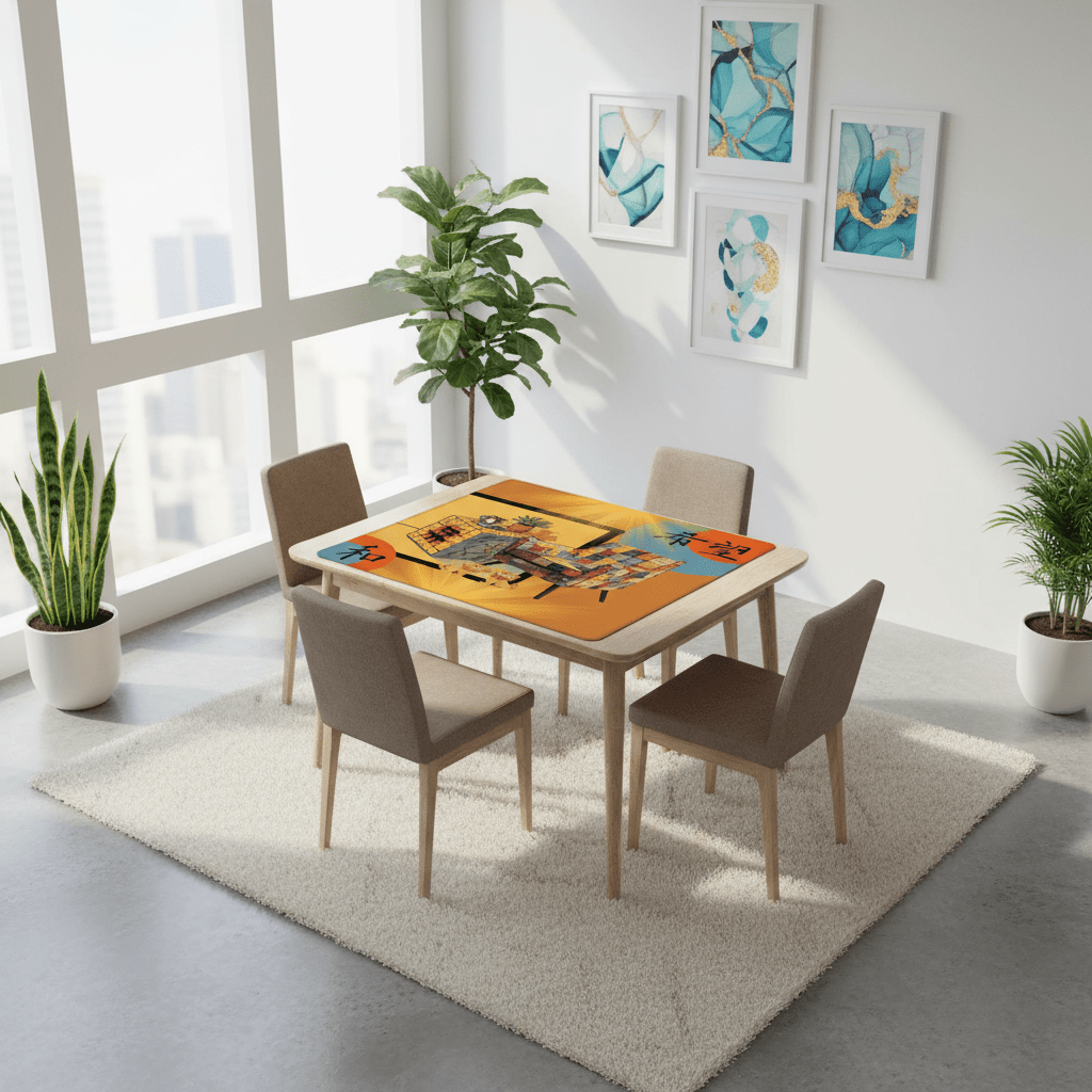 Mahjong Mat Sierra Sun Glow Up Cozy Mahj Game Mat