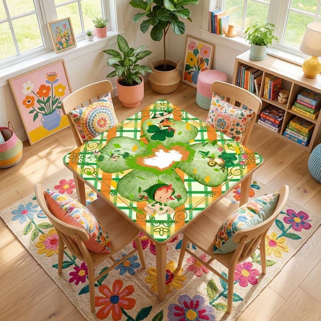 Luck Of The Irish, Vintage Nostalgia Charming Mahjong Mat