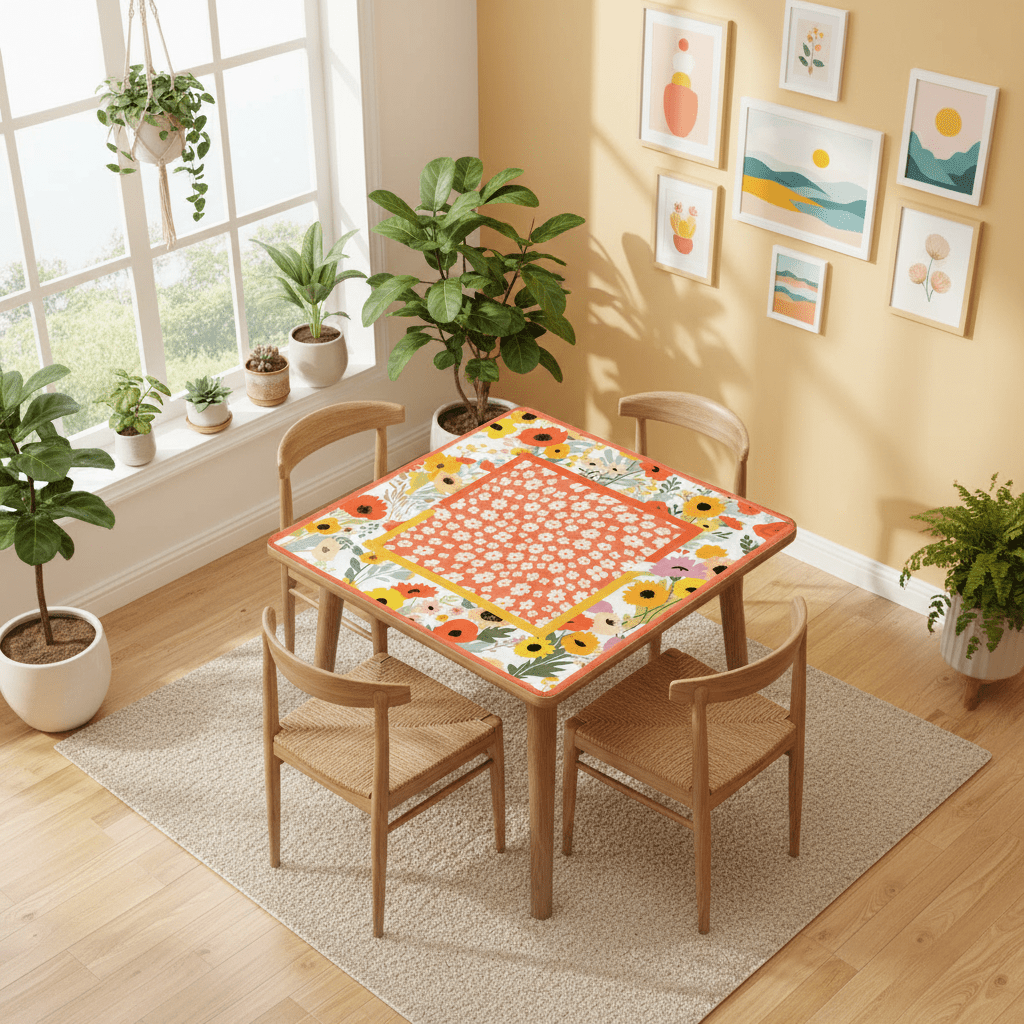 Petals And Pungs Spring Garden Mahjong Mat
