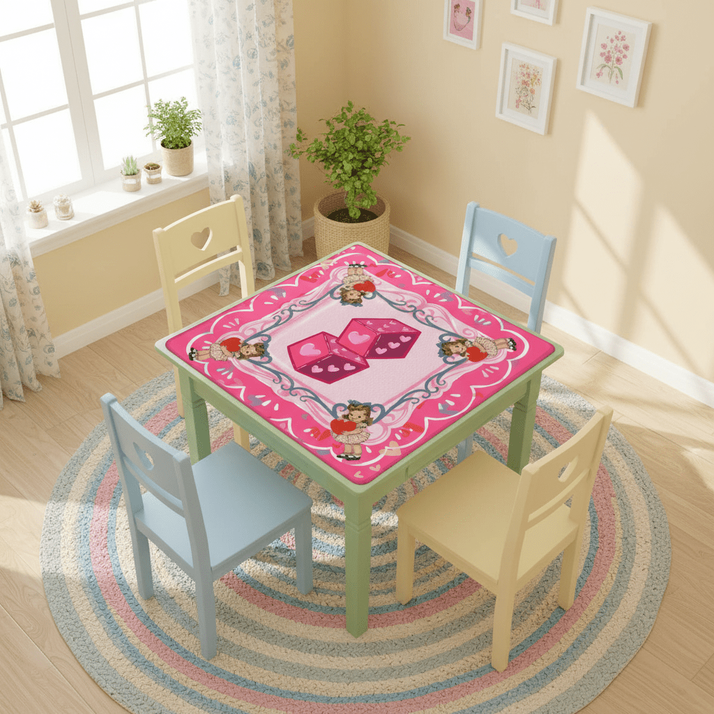 Nostalgic Vintage Valentine Mahjong Mat