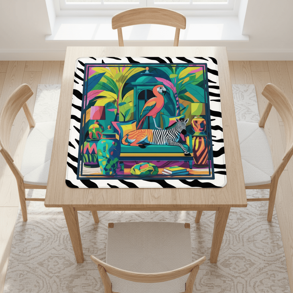 Wild Thang Animal Safari Mahjong Mat