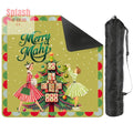 Merry Mahj Christmas Mahjong Mat Whimsical Tile Tree Nostalgic Vintage Ladies Holiday Mat