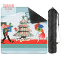 Merry Mahjong Mat, Quirky Fun Modern Holiday Mahj Party Game Night Mat