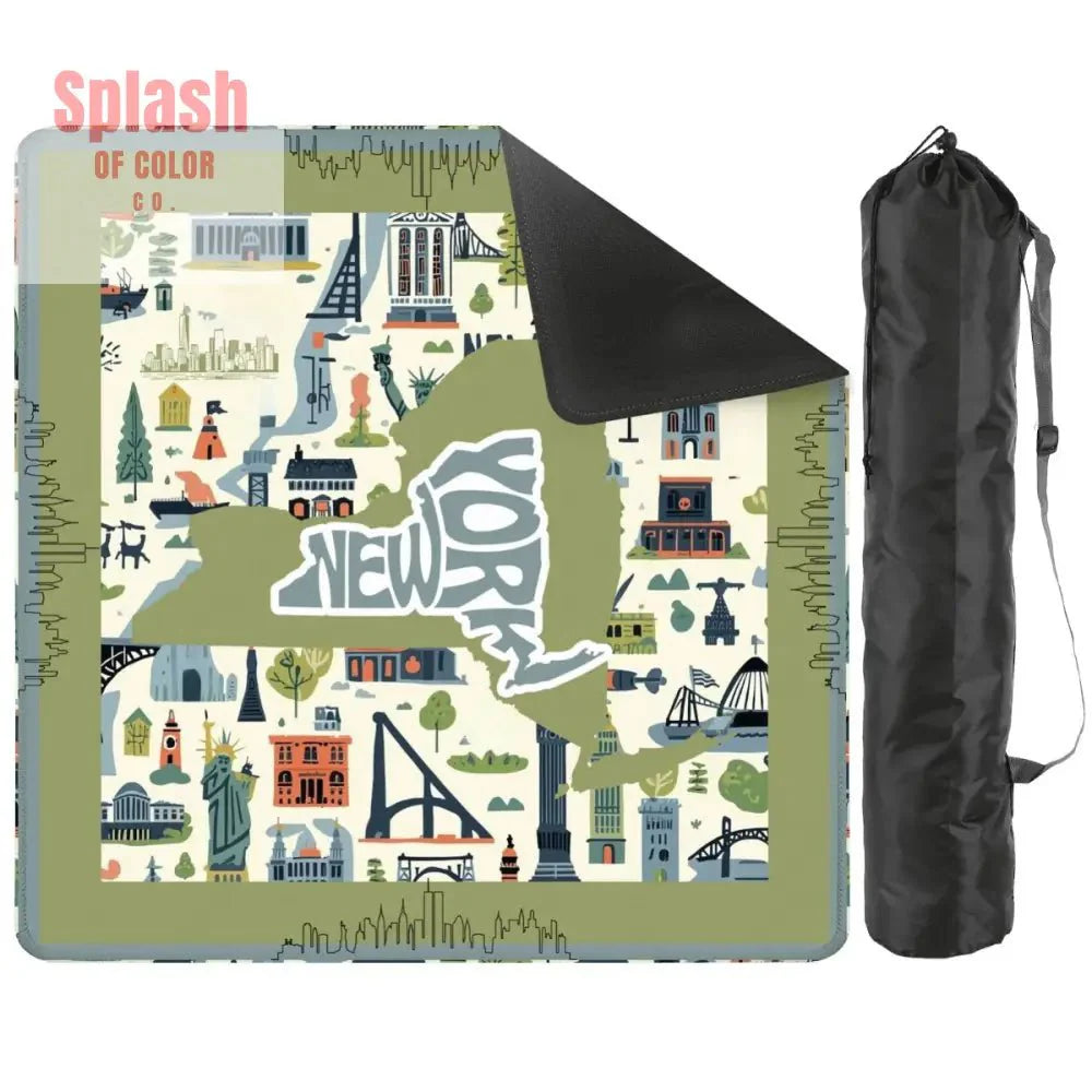 New York New York Whimsical, Splash Of Whimsy Mahjong Mat