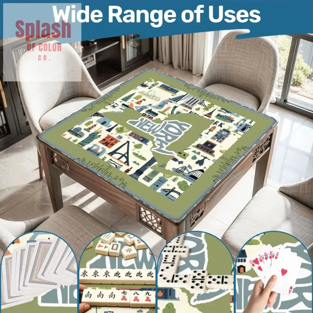 New York New York Whimsical, Splash Of Whimsy Mahjong Mat