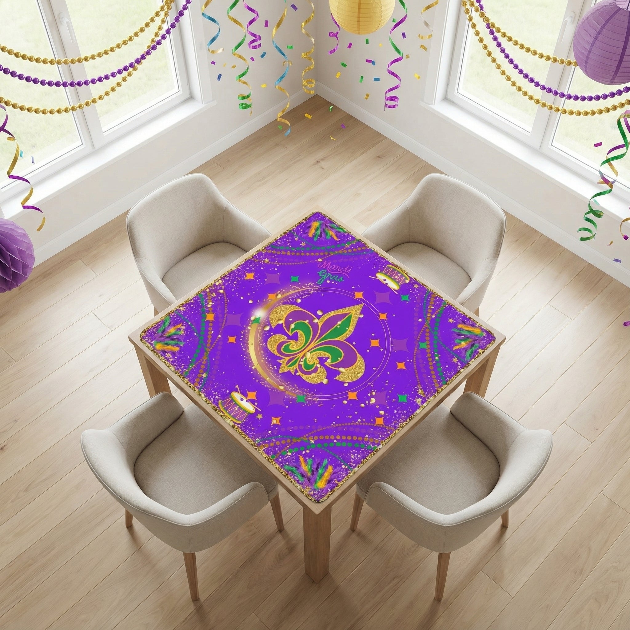 Mardi Gras Mahjong On Bourbon Street Carnival Glitz Mahjong Mat