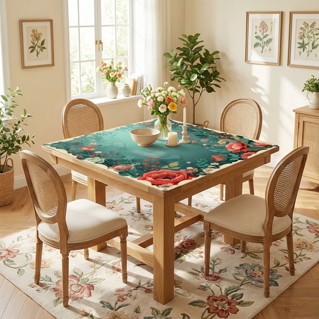 It Must Be Love, Vintage Valentine Roses Mahjong Mat