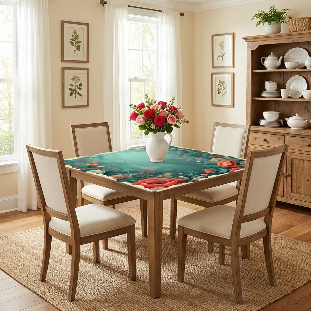 It Must Be Love, Vintage Valentine Roses Mahjong Mat