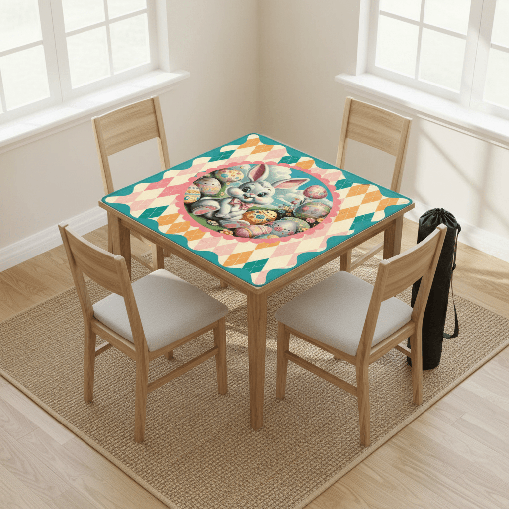 Hippity Hop Spring Bunny Mahjong Mat