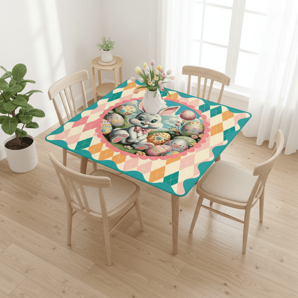 Hippity Hop Spring Bunny Mahjong Mat