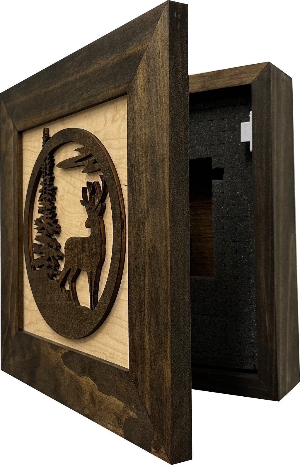 Buck in Nature Decorative Wall-Mounted Gun Cabinet