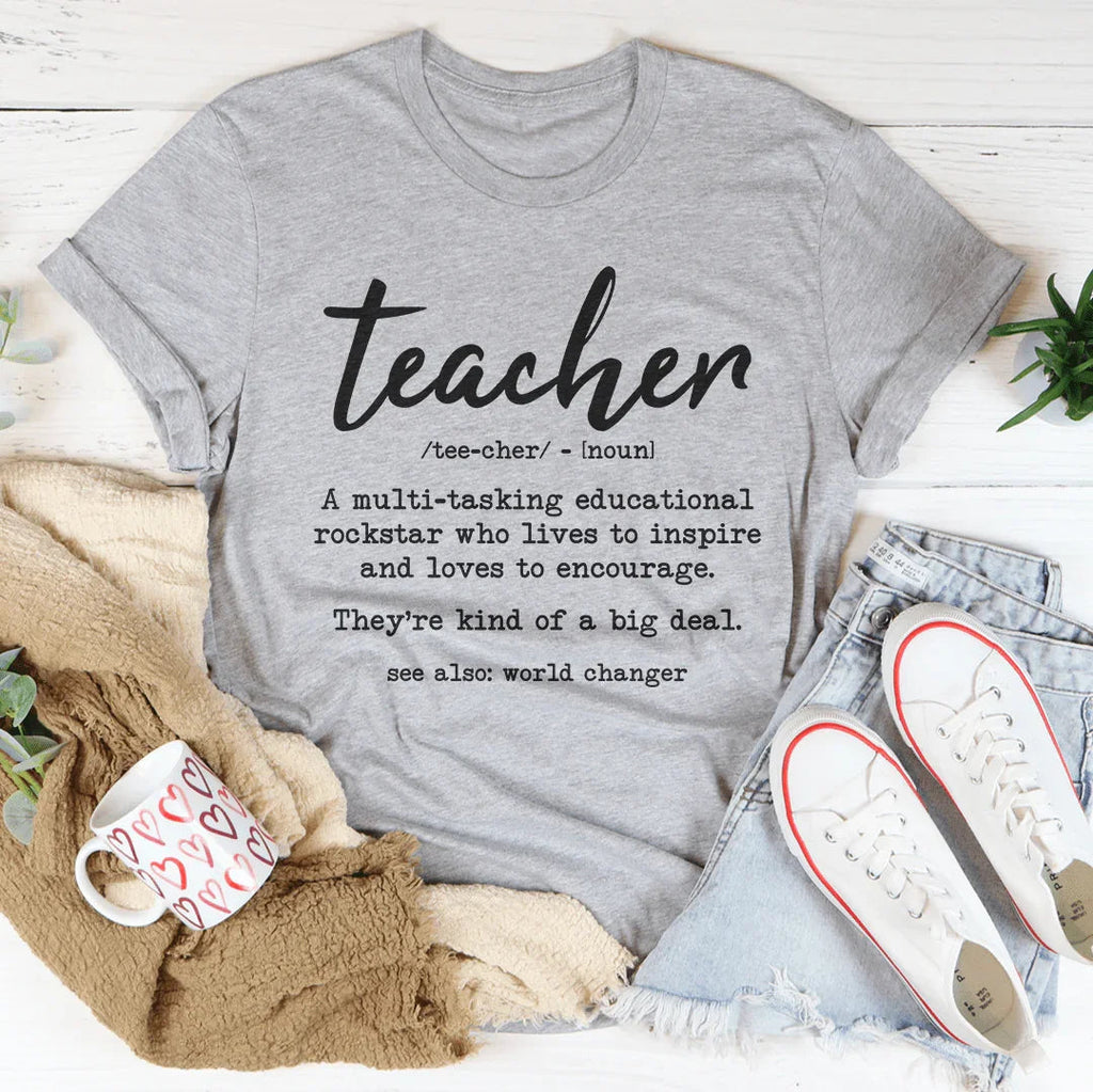 Teacher A Multi Tasking Educational Rockstar Tee