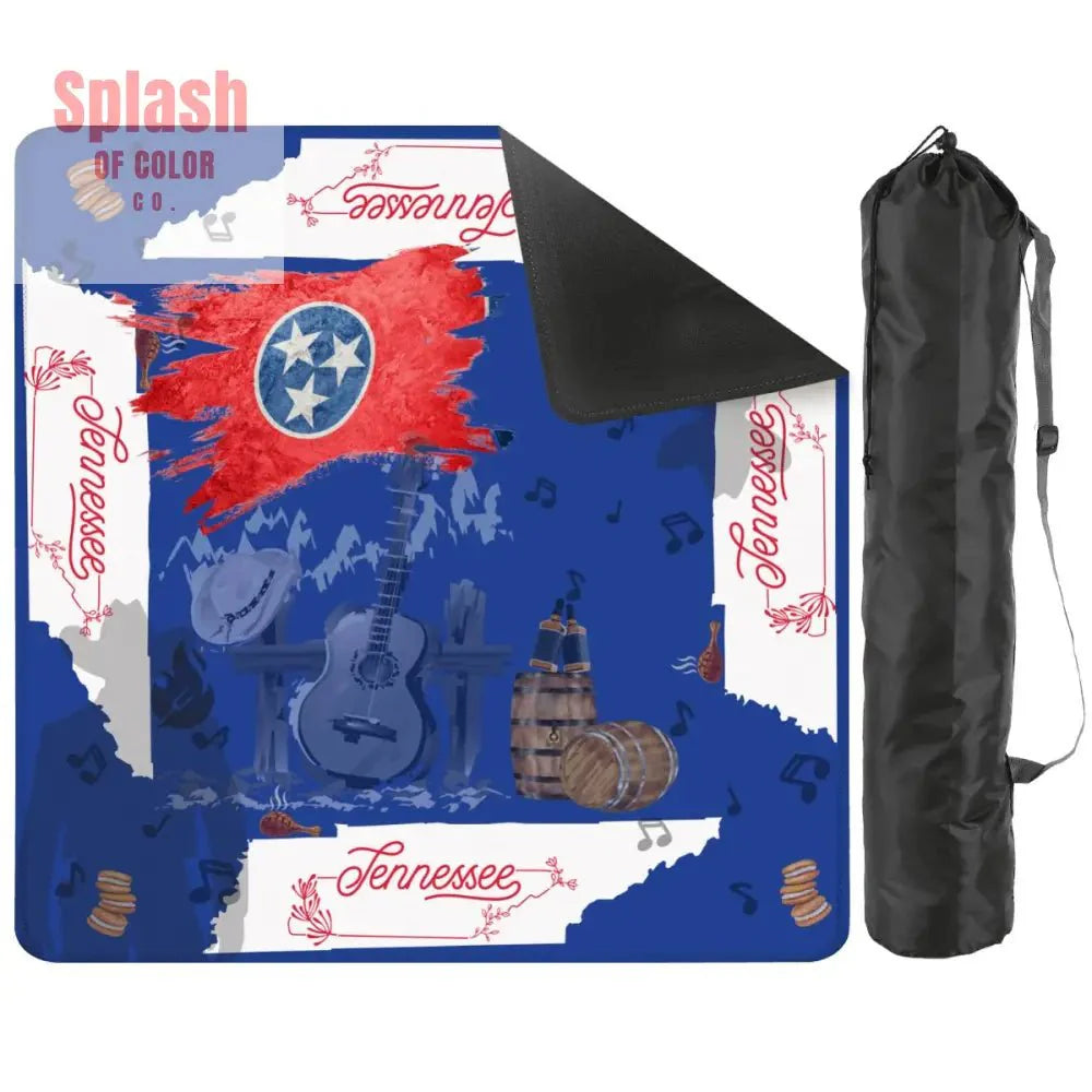 Tennessee State Pride Mahjong Mat, Red, White And Blue And All Things Tennessee