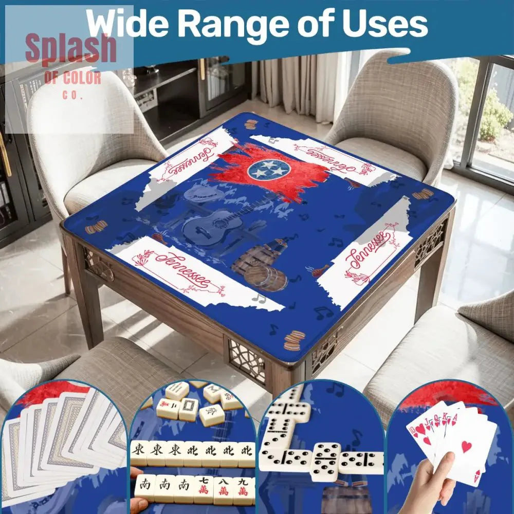 Tennessee State Pride Mahjong Mat, Red, White And Blue And All Things Tennessee