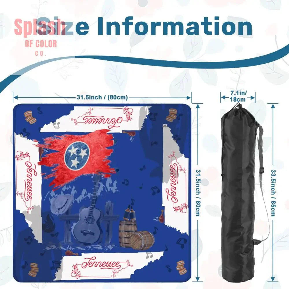 Tennessee State Pride Mahjong Mat, Red, White And Blue And All Things Tennessee