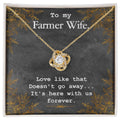 To My Farmer Wife Necklace
