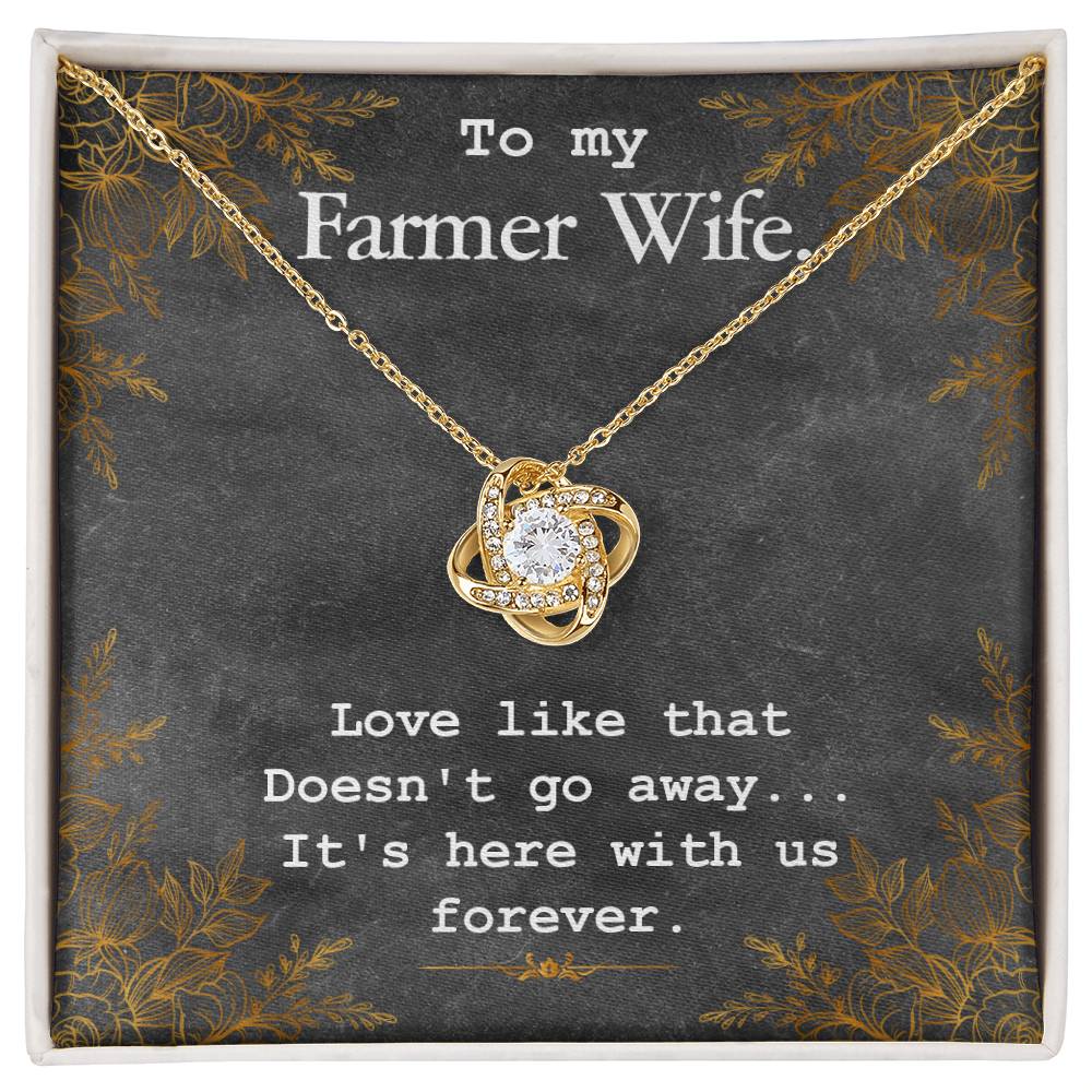 To My Farmer Wife Necklace