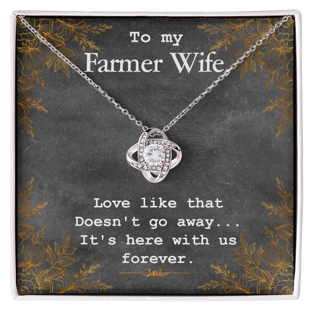 To My Farmer Wife Necklace