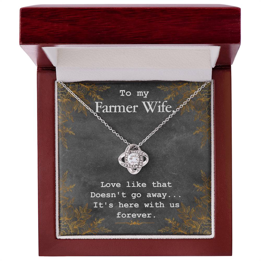 To My Farmer Wife Necklace