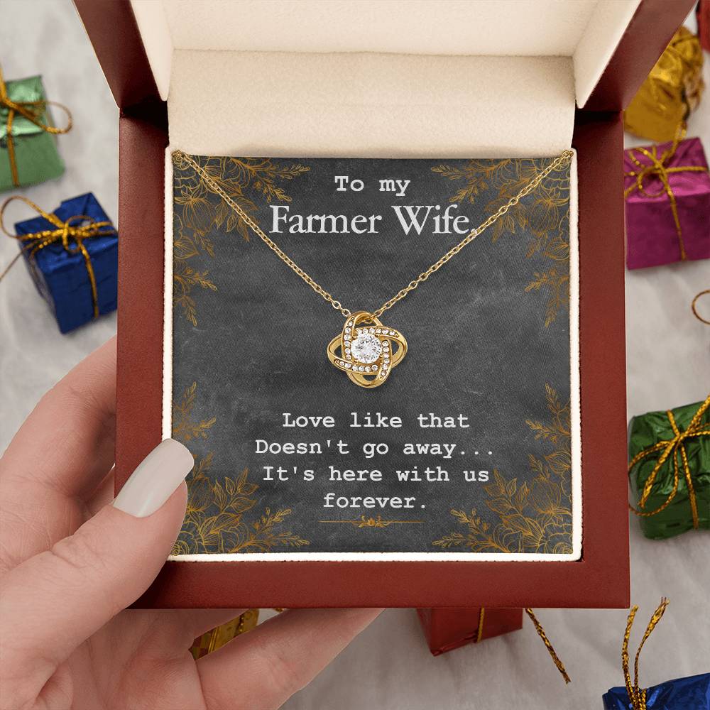 To My Farmer Wife Necklace
