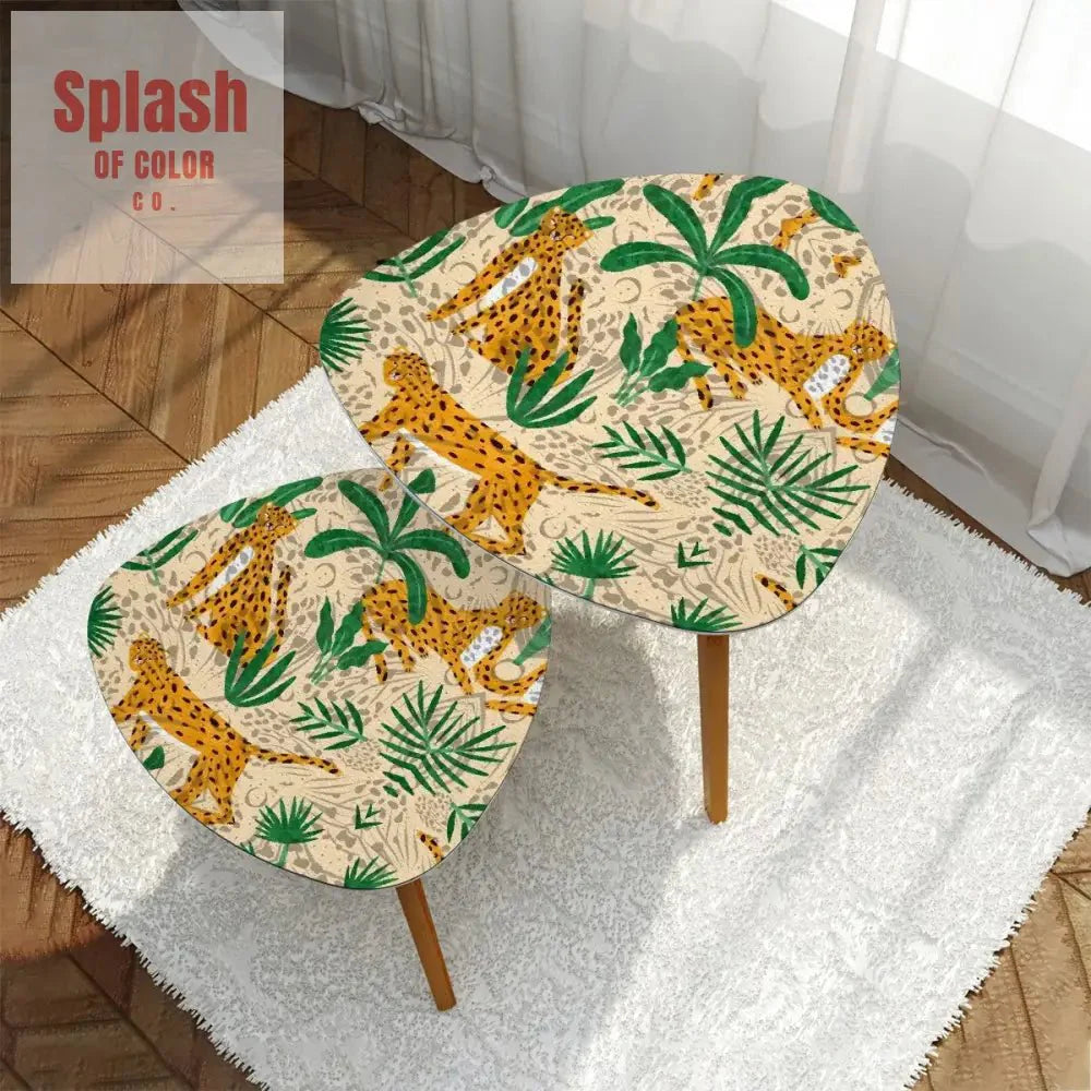 The Tigeress Quintessential Animal Print Modern Nesting Tables
